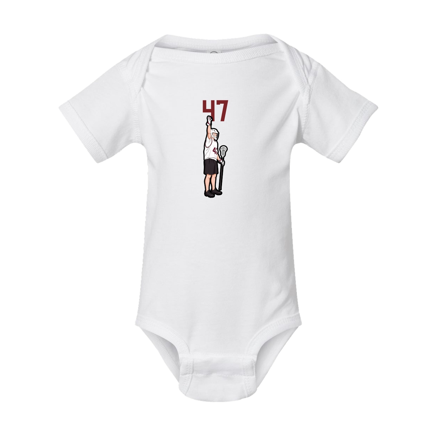 Baby Onesie — Number Top in White