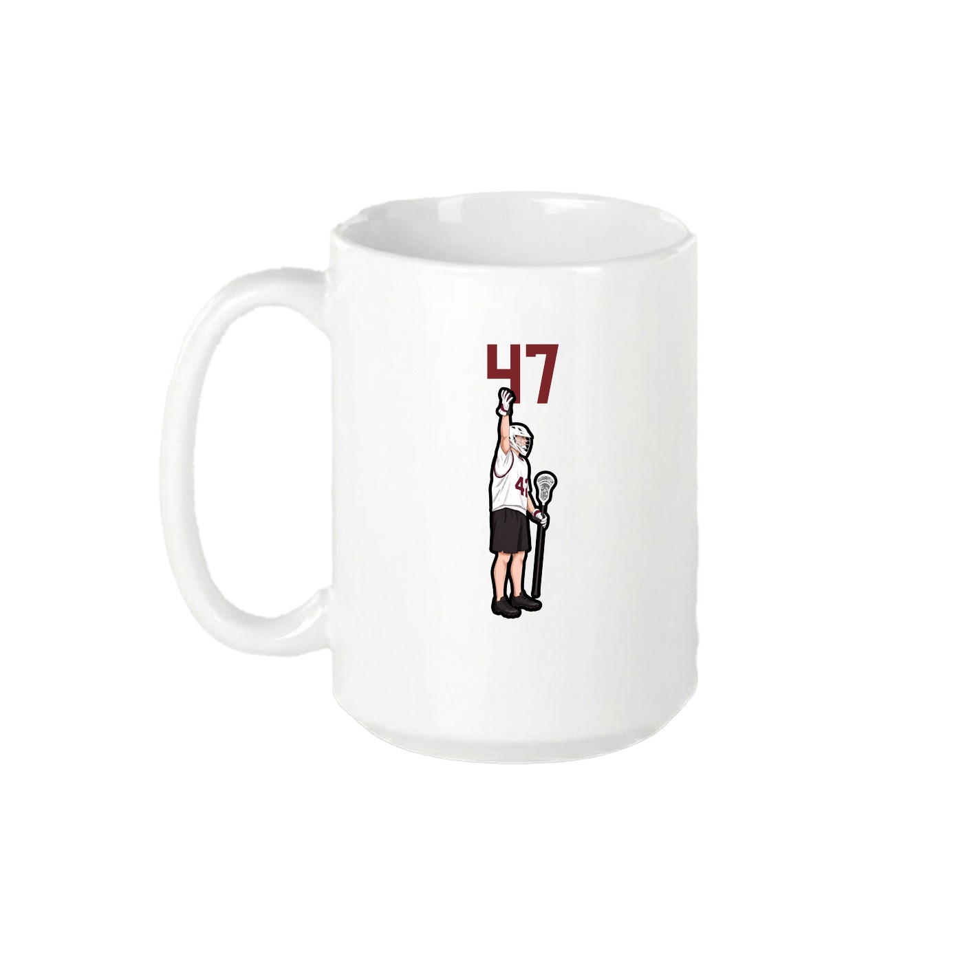 15oz Coffee Mug — Number Top in White