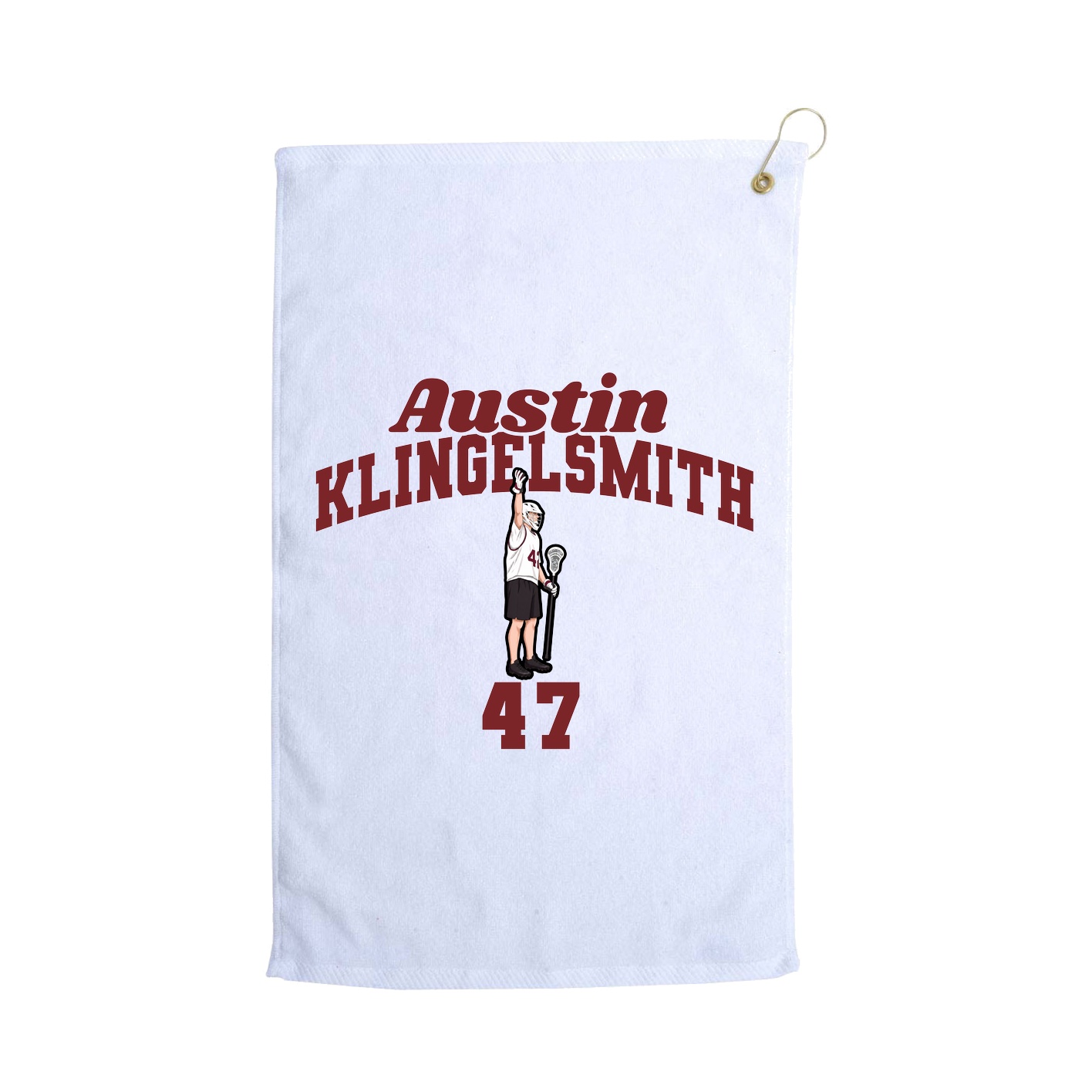 Golf Towel — Signature Arch in White