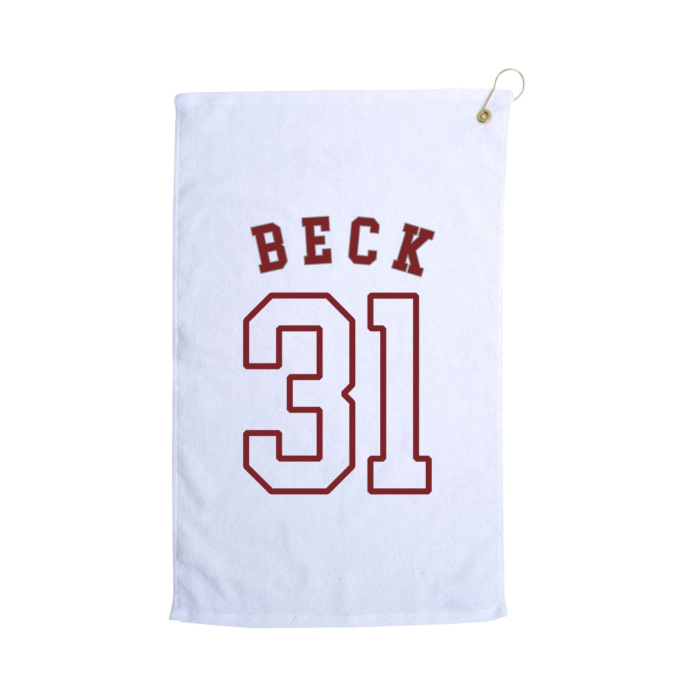 Golf Towel — Shirsey Arch in White