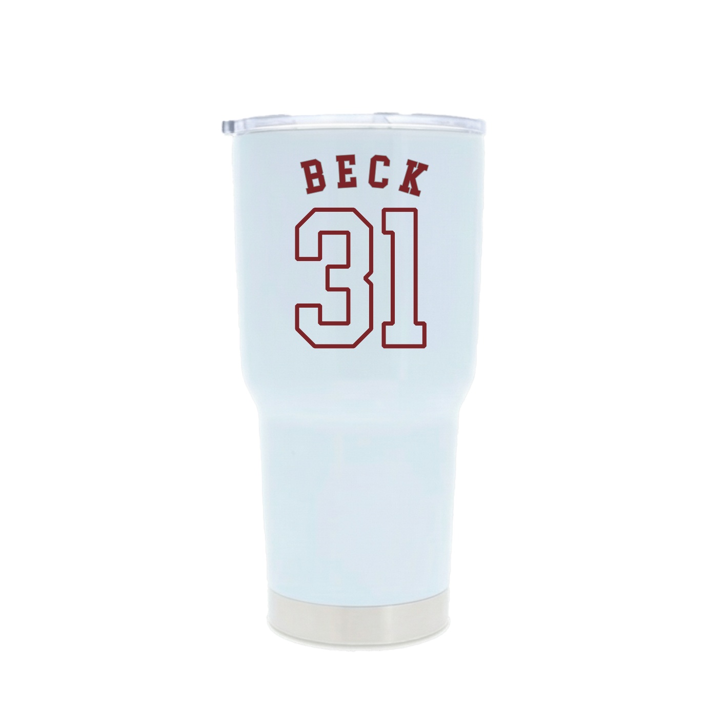 30oz Stainless Steel Tumbler — Shirsey Arch in White