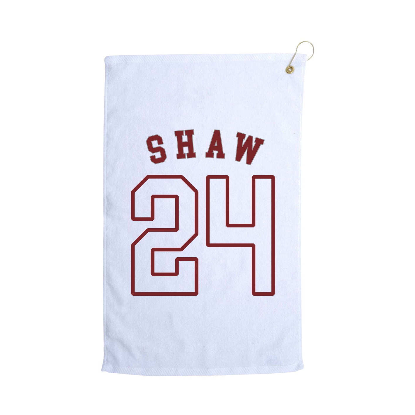 Golf Towel — Shirsey Arch in White