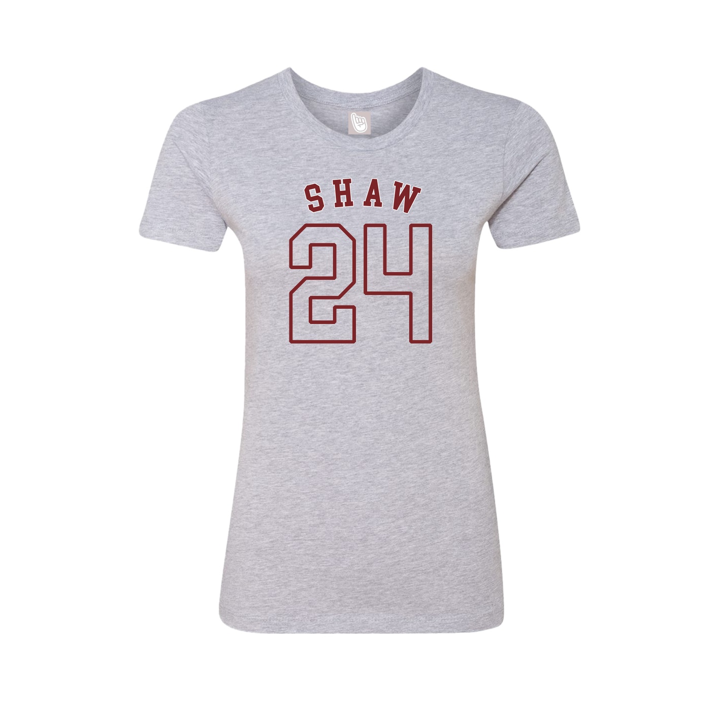 Fitted Women's Tee — Shirsey Arch in Grey