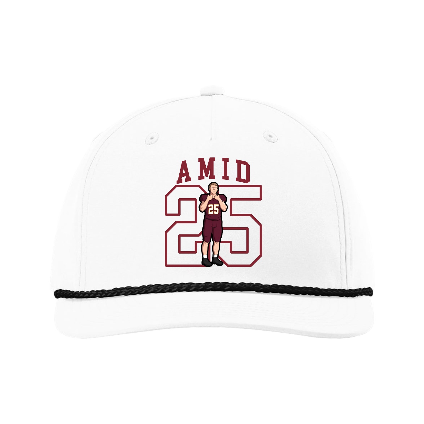 Five-Panel Classic Rope Cap — Shirsey in White