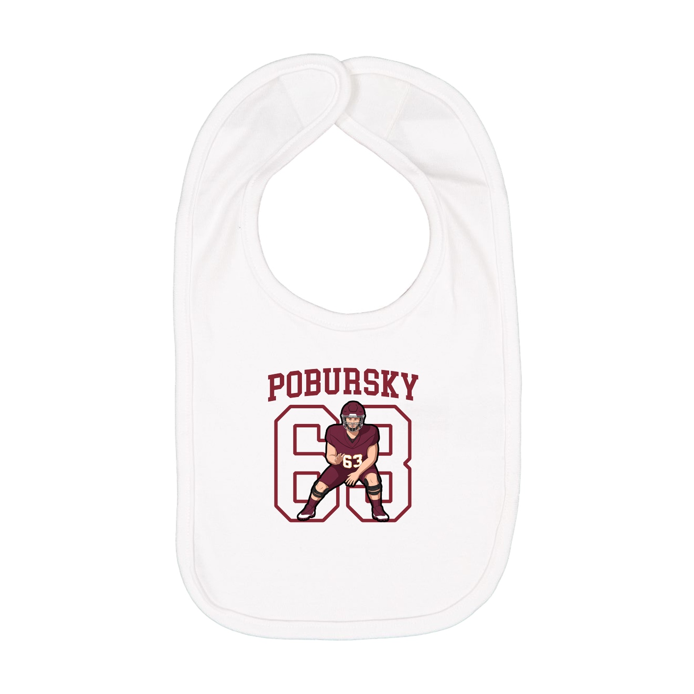 Infant Bib — Shirsey in White