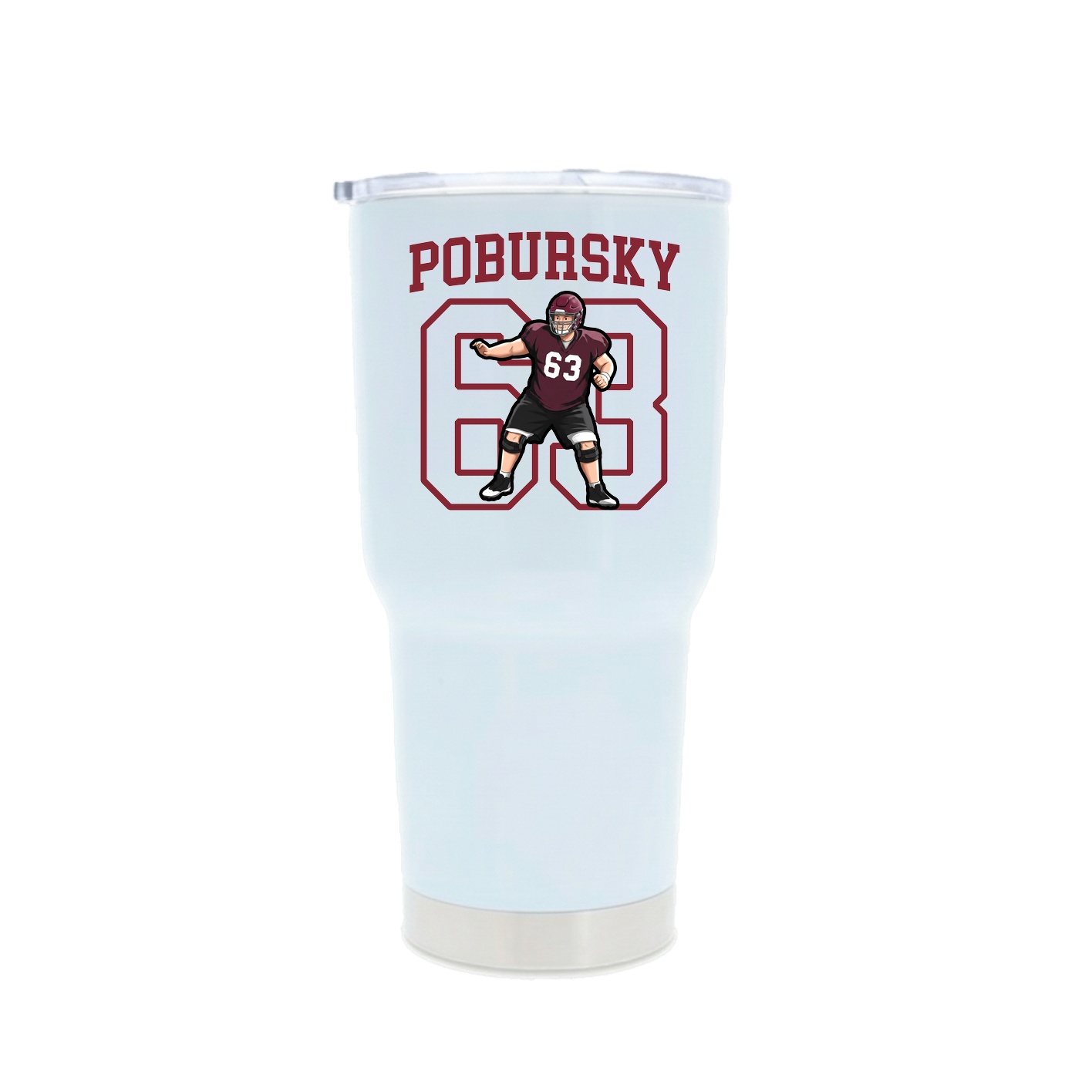30oz Stainless Steel Tumbler — Shirsey in White