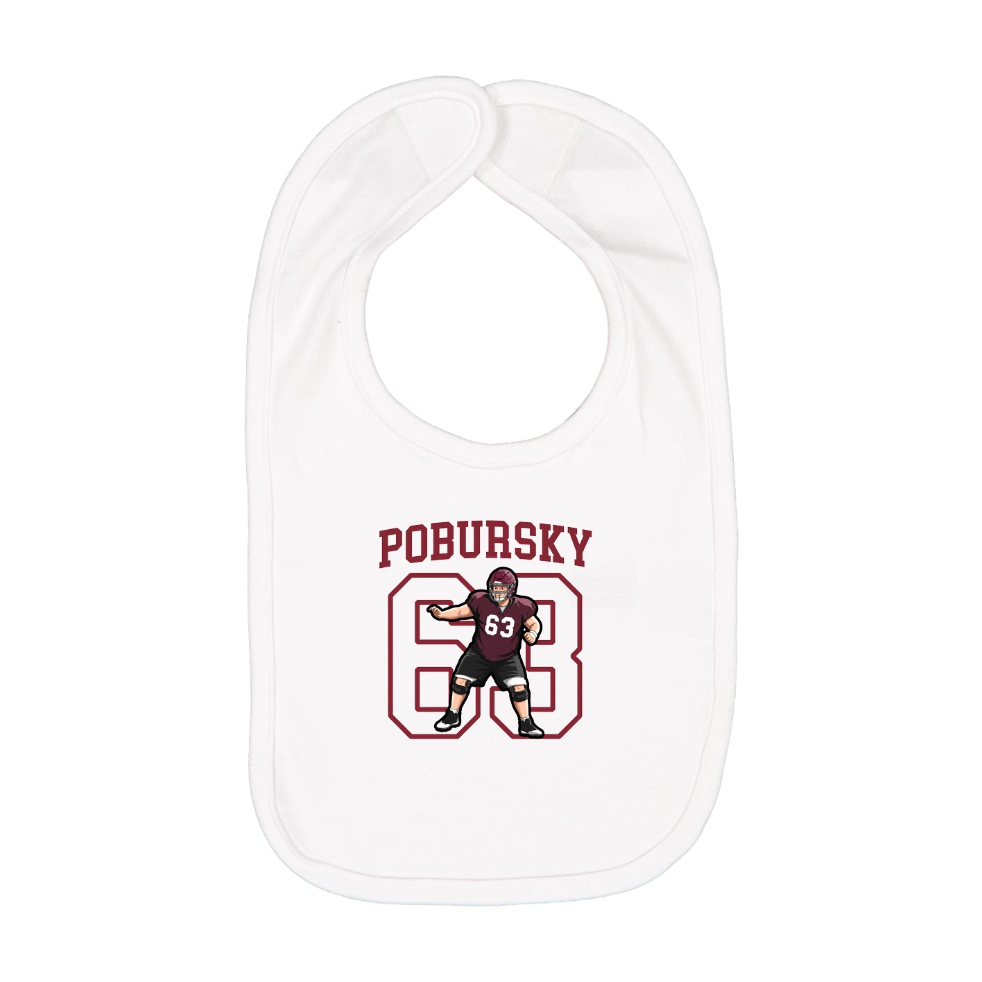 Infant Bib — Shirsey in White