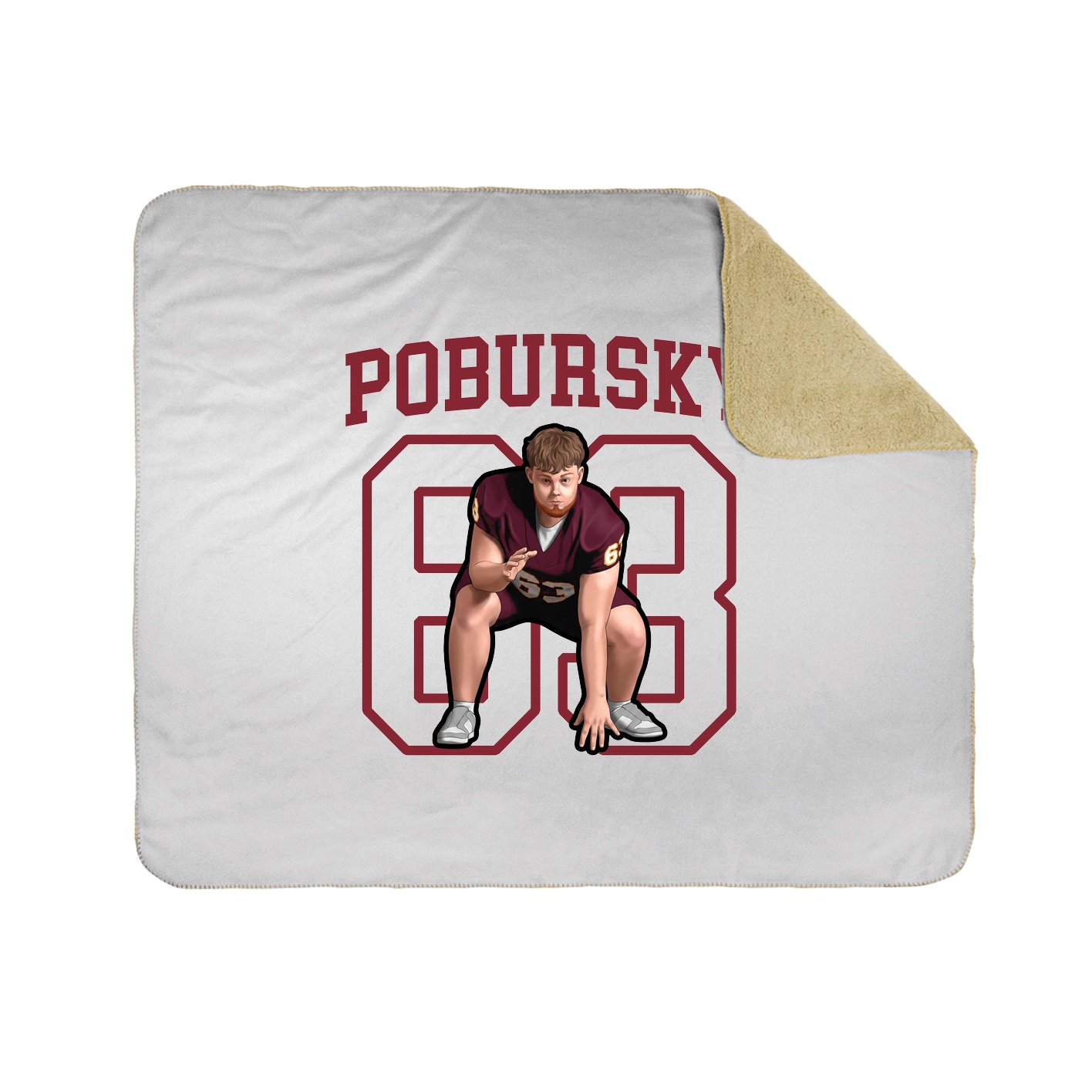 50x60 Sherpa Lined Throw Blanket