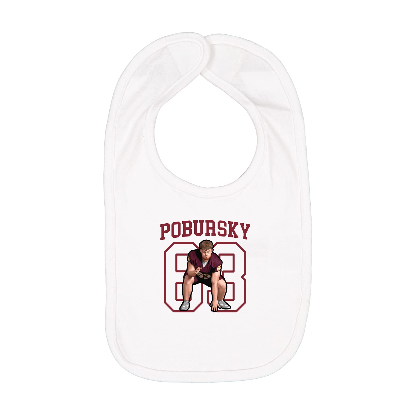 Infant Bib — Shirsey in White