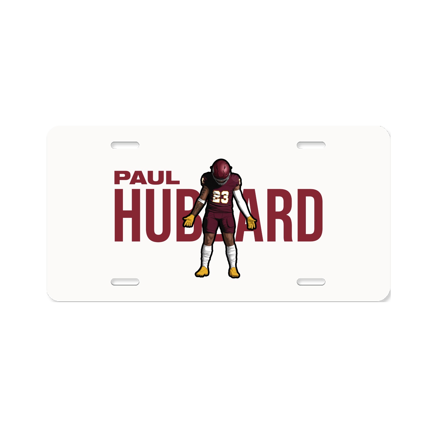 License Plate — Player Name in Classic