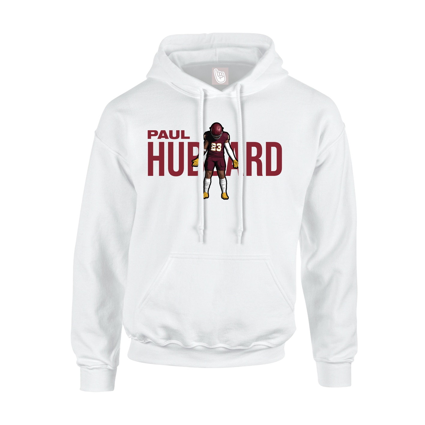 Youth Hoodie — Player Name in White