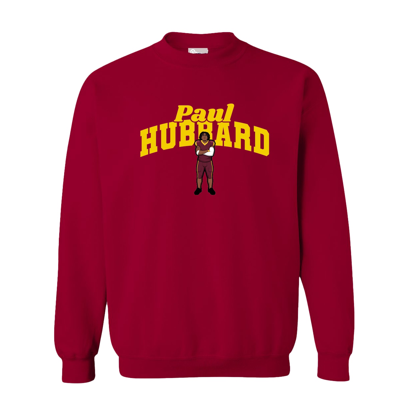 Fleece Crew — Signature Arch in Cardinal