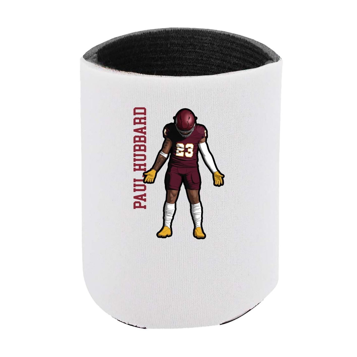 Can Holder — Name Vertical in White