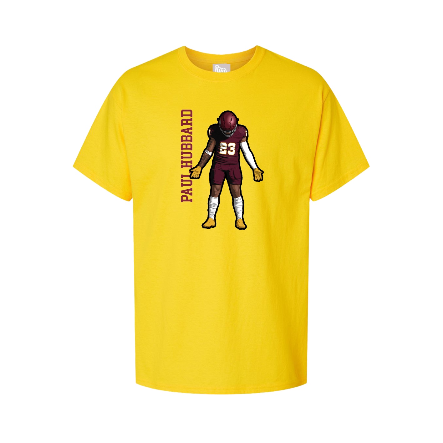 Youth Tee — Name Vertical in Gold