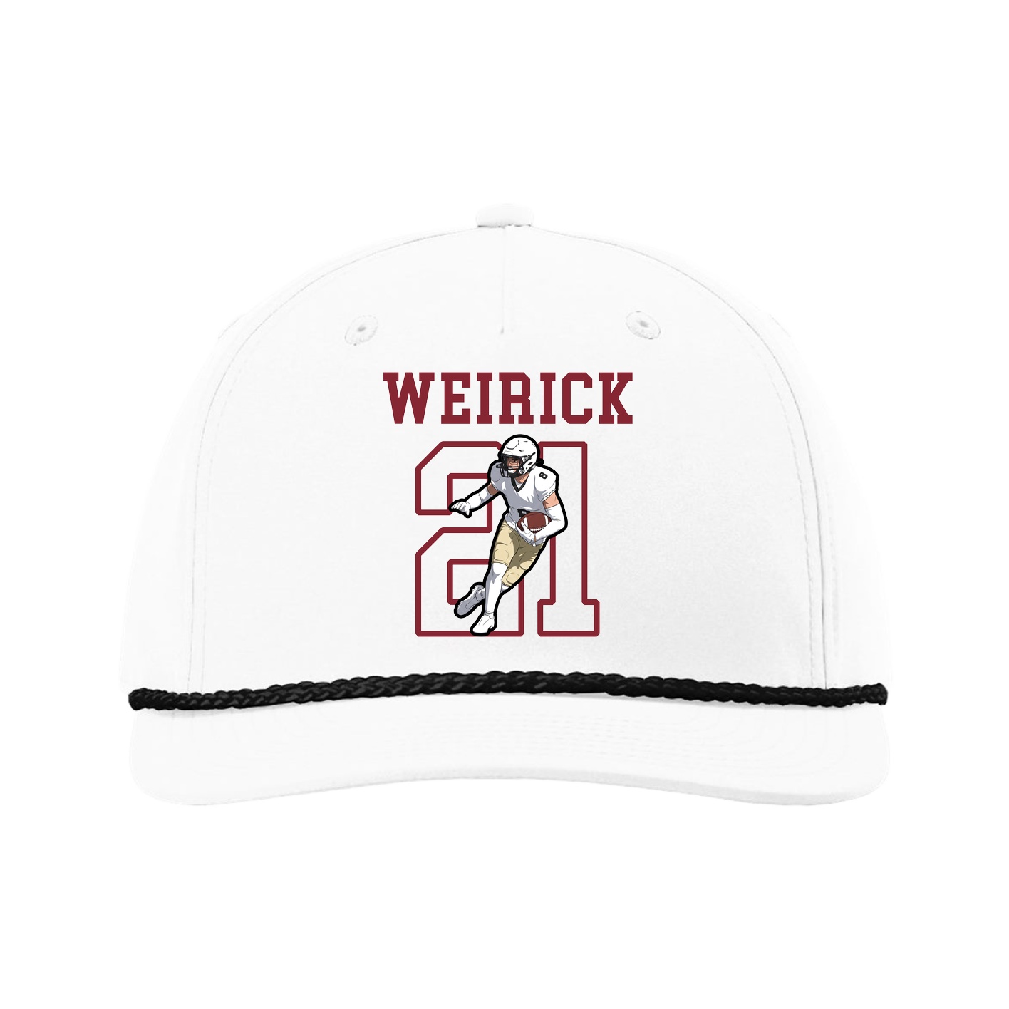 Five-Panel Classic Rope Cap — Shirsey in White