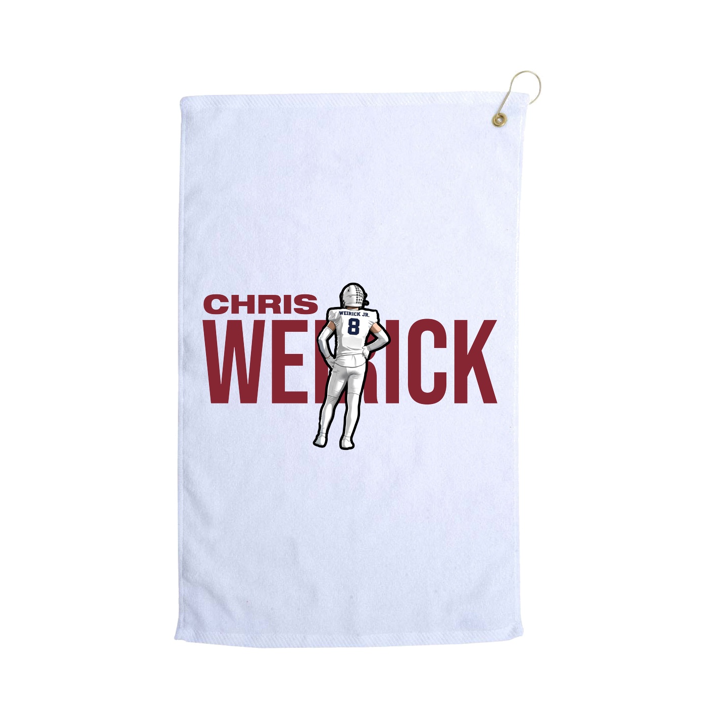 Golf Towel — Player Name in White