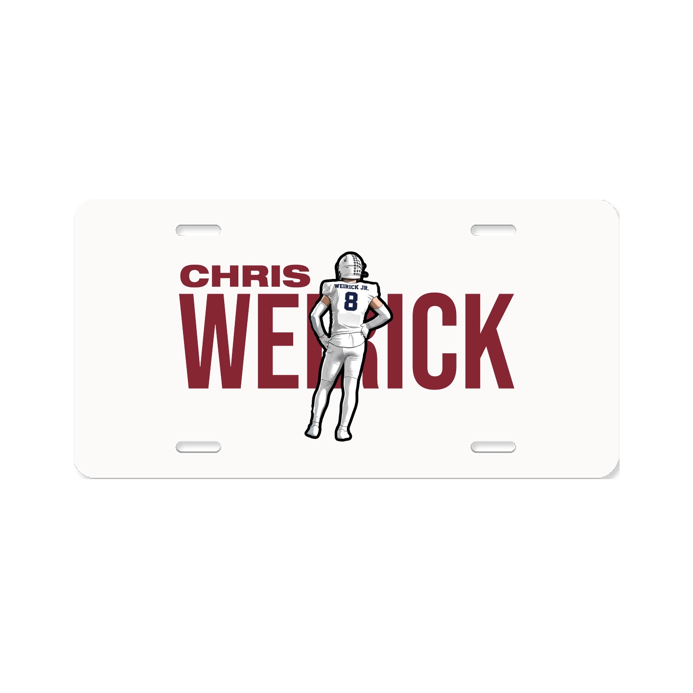 License Plate — Player Name in Classic