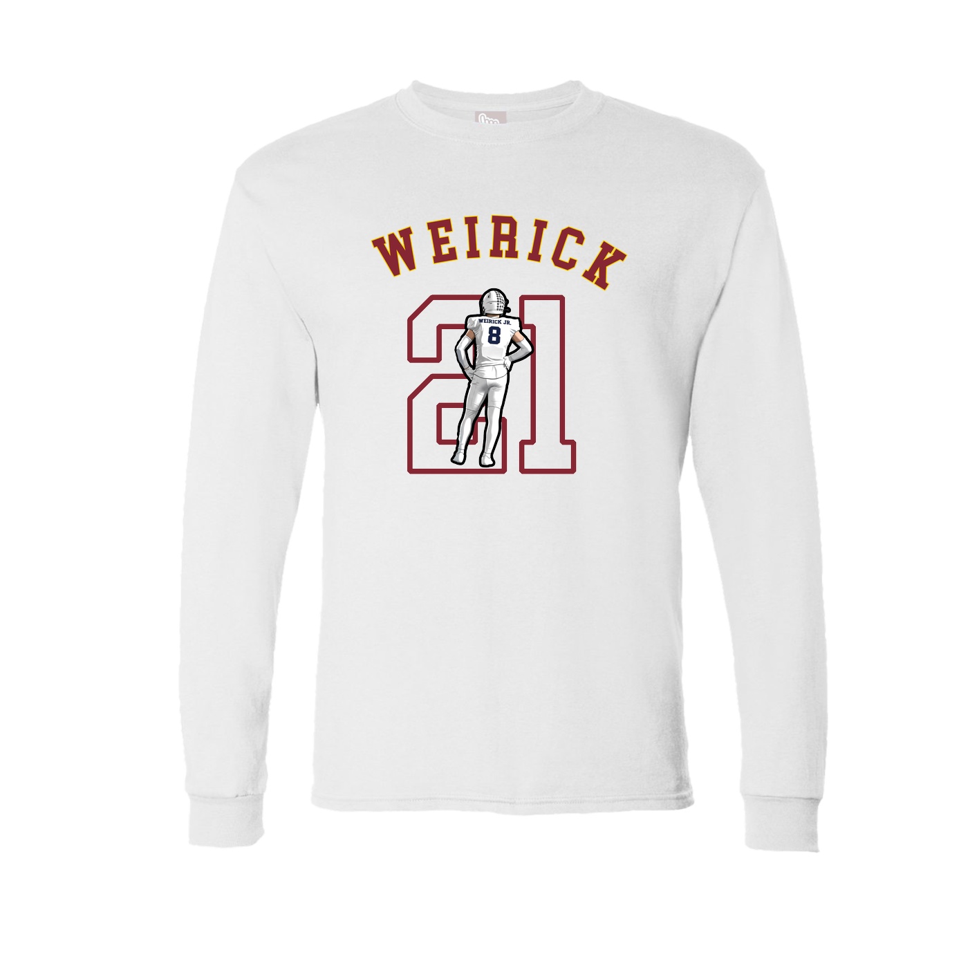 Long Sleeve Tee — Shirsey Arch in White