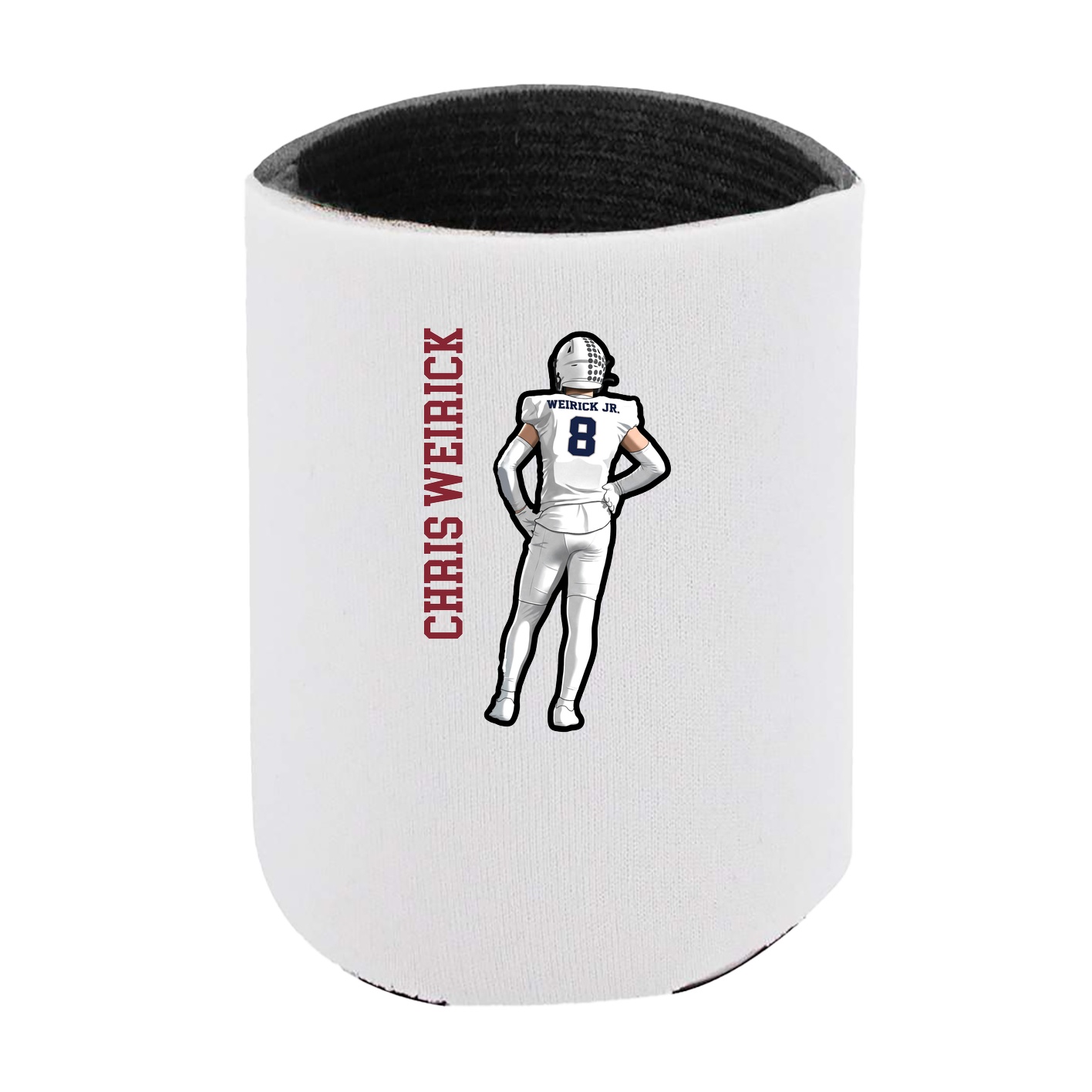 Can Holder — Name Vertical in White