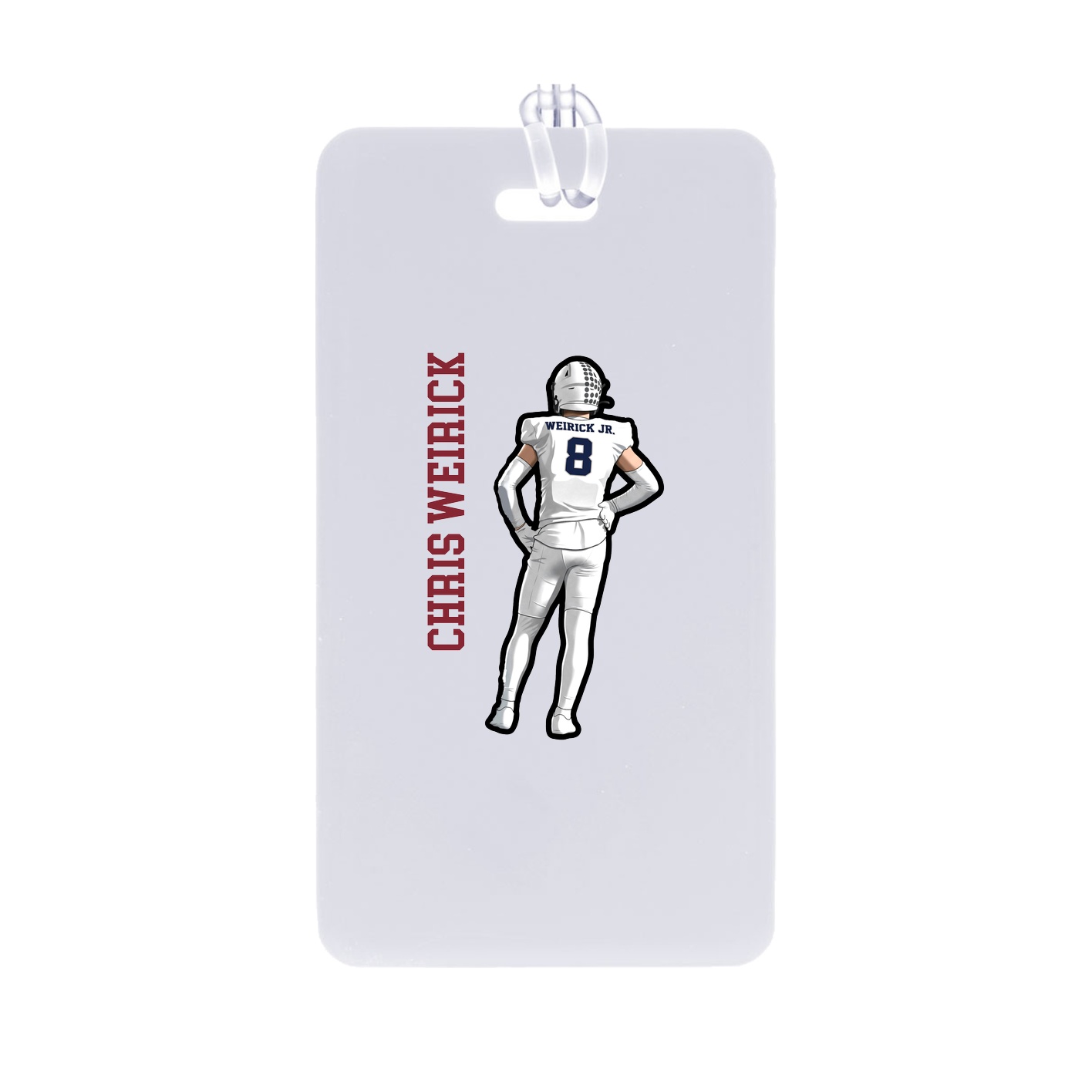 Bag Tag — Name Vertical in Classic
