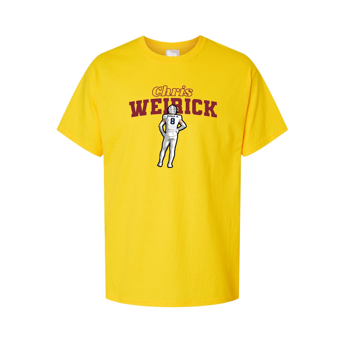 Youth Tee — Name Arch in Gold