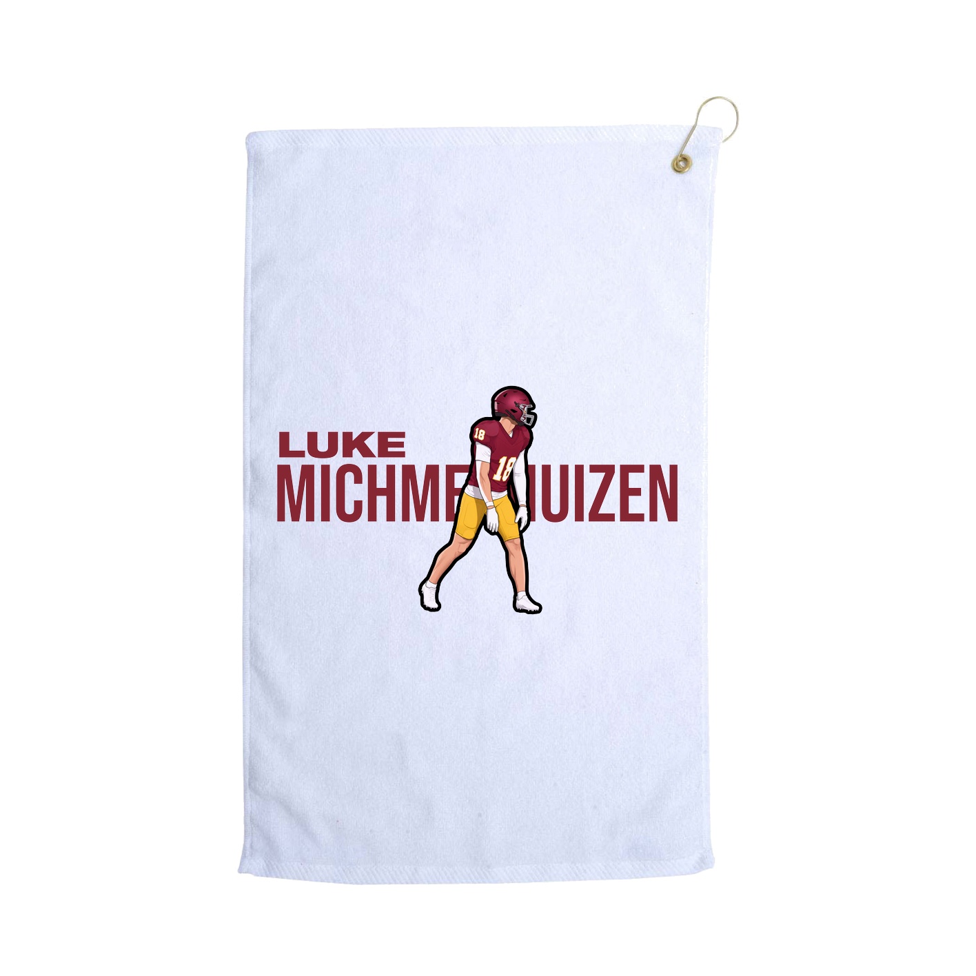 Golf Towel — Player Name in White