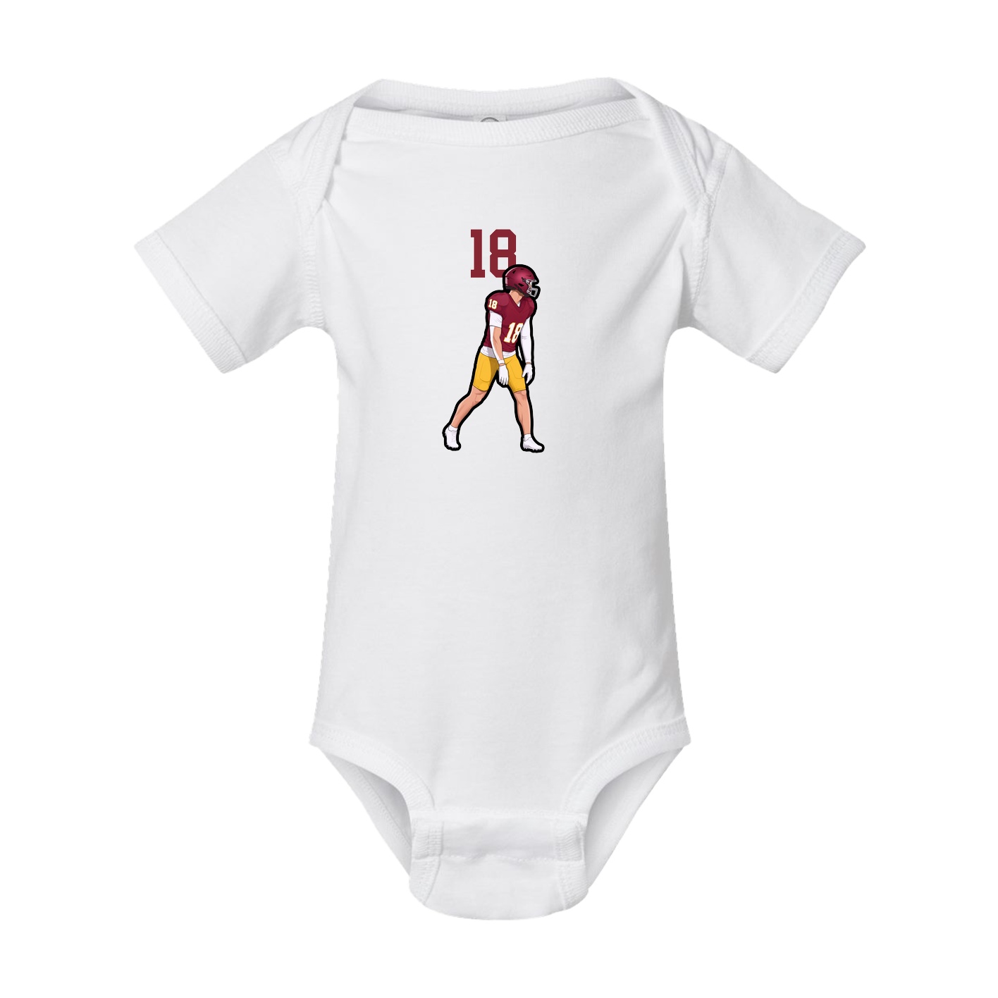 Baby Onesie — Number Top in White