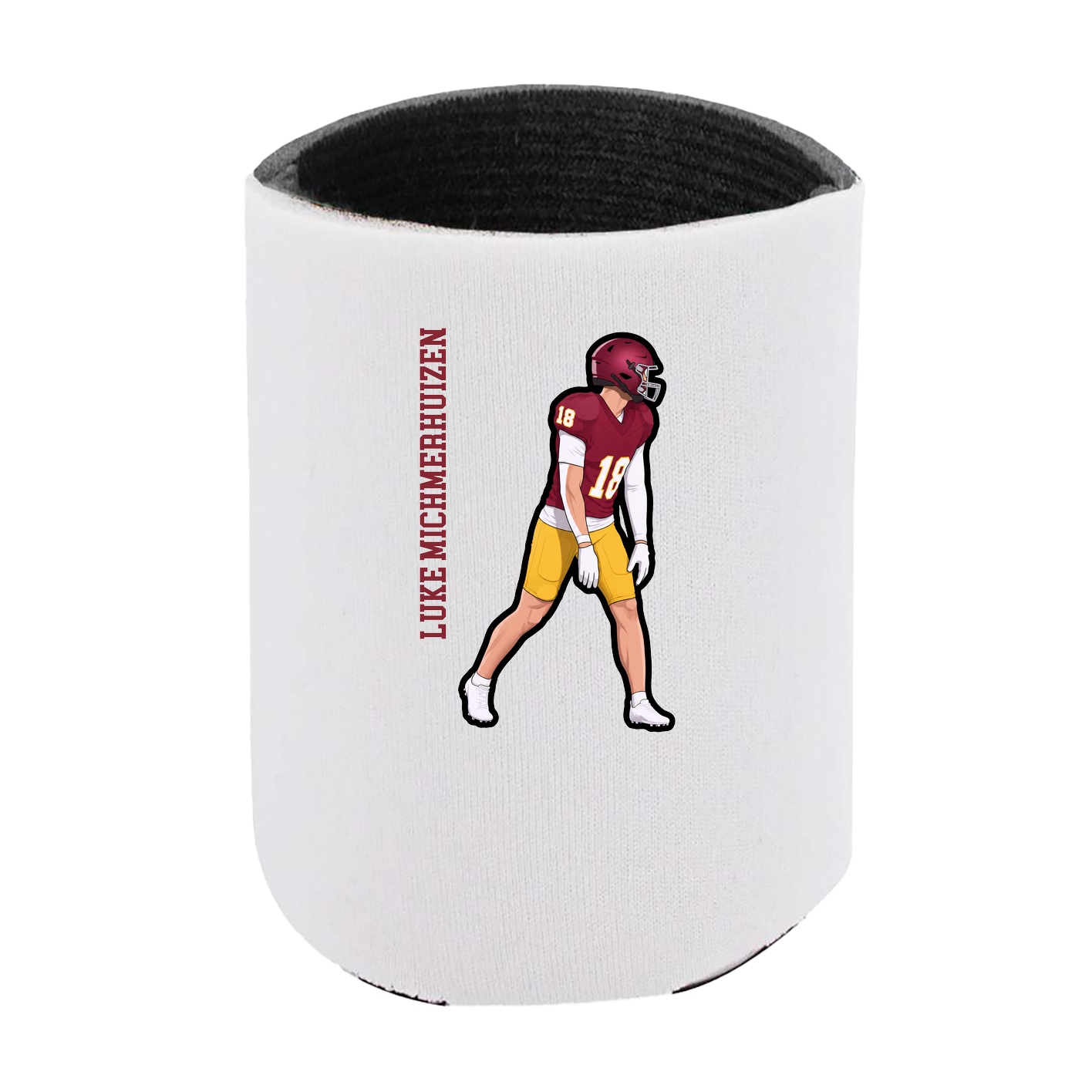 Can Holder — Name Vertical in White
