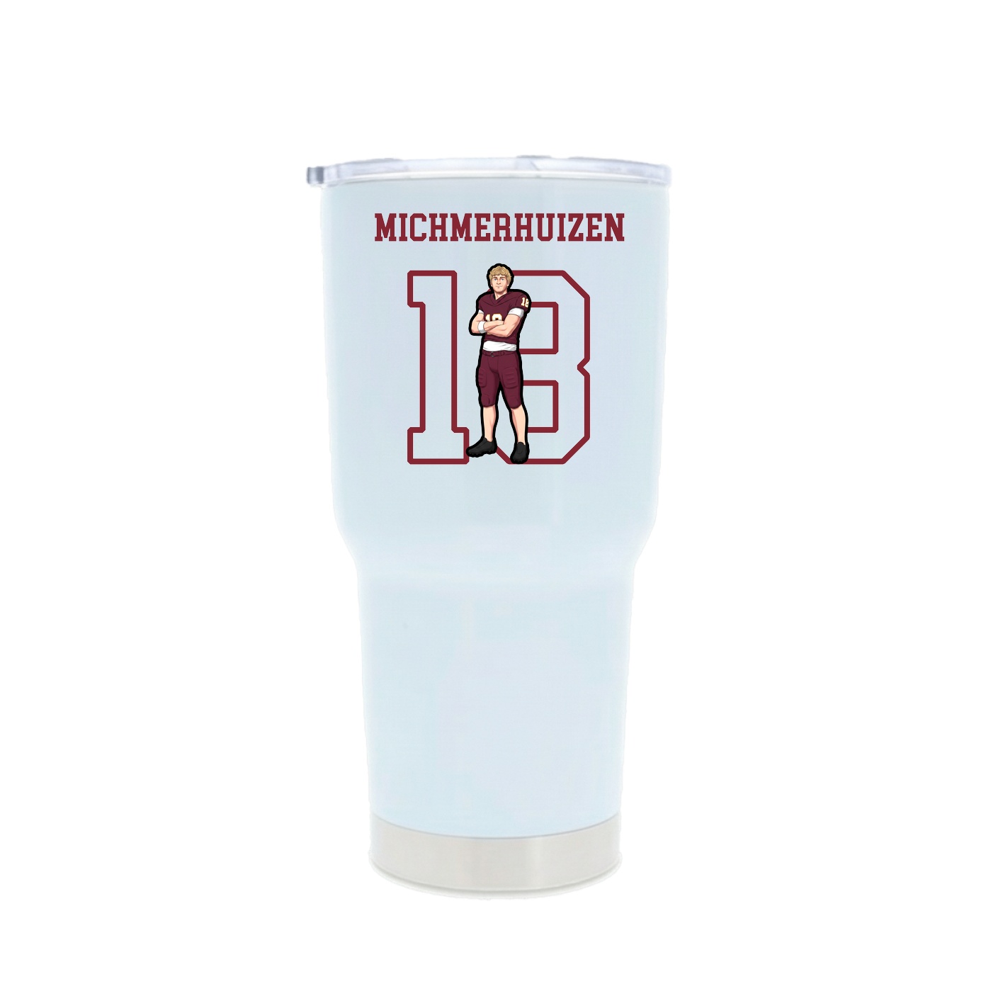 30oz Stainless Steel Tumbler — Shirsey in White
