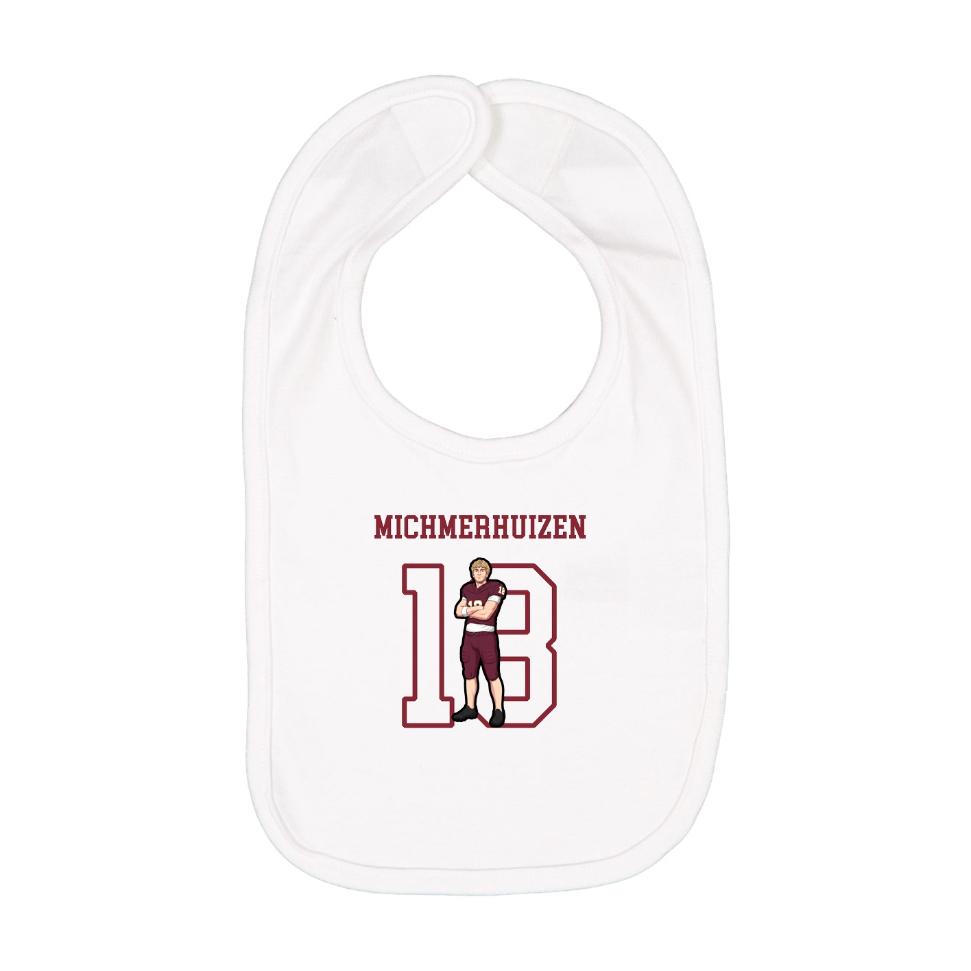 Infant Bib — Shirsey in White