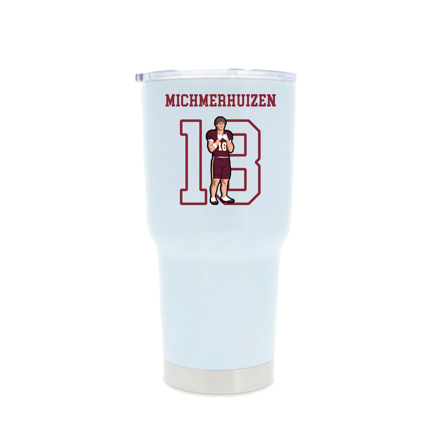 30oz Stainless Steel Tumbler — Shirsey in White