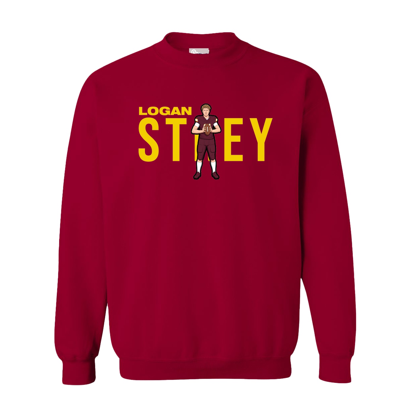 Fleece Crew — Player Name in Cardinal