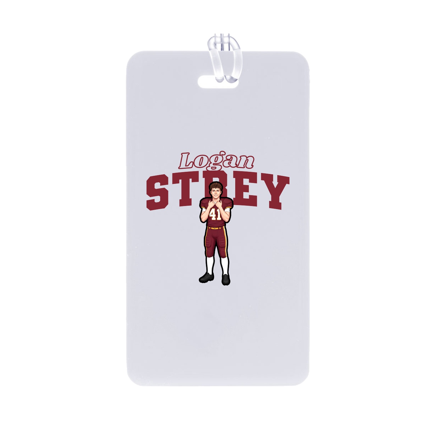 Bag Tag — Name Arch in Classic
