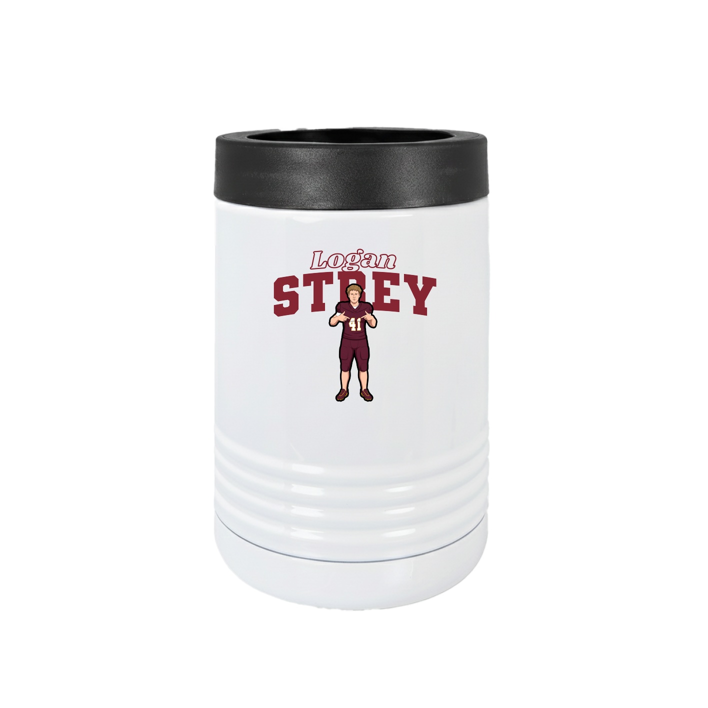 Beverage Holder — Name Arch in White