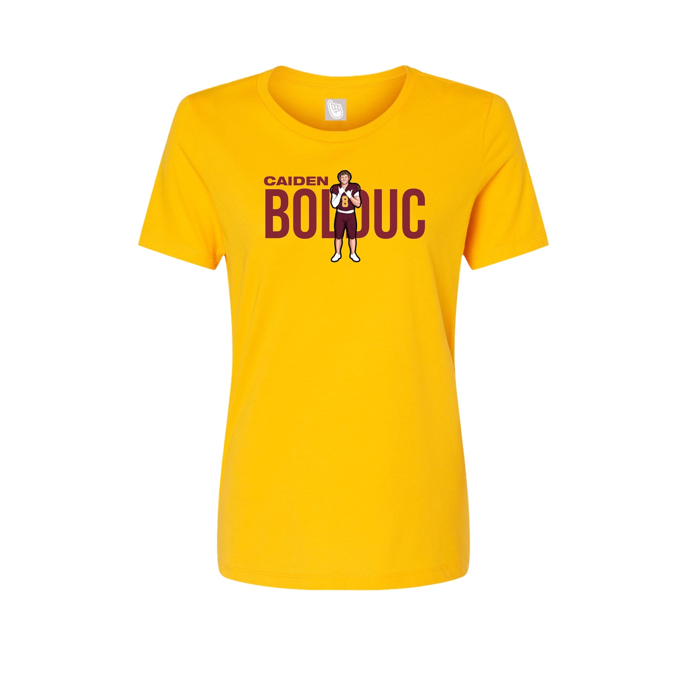 Fitted Women's Tee — Player Name in Gold