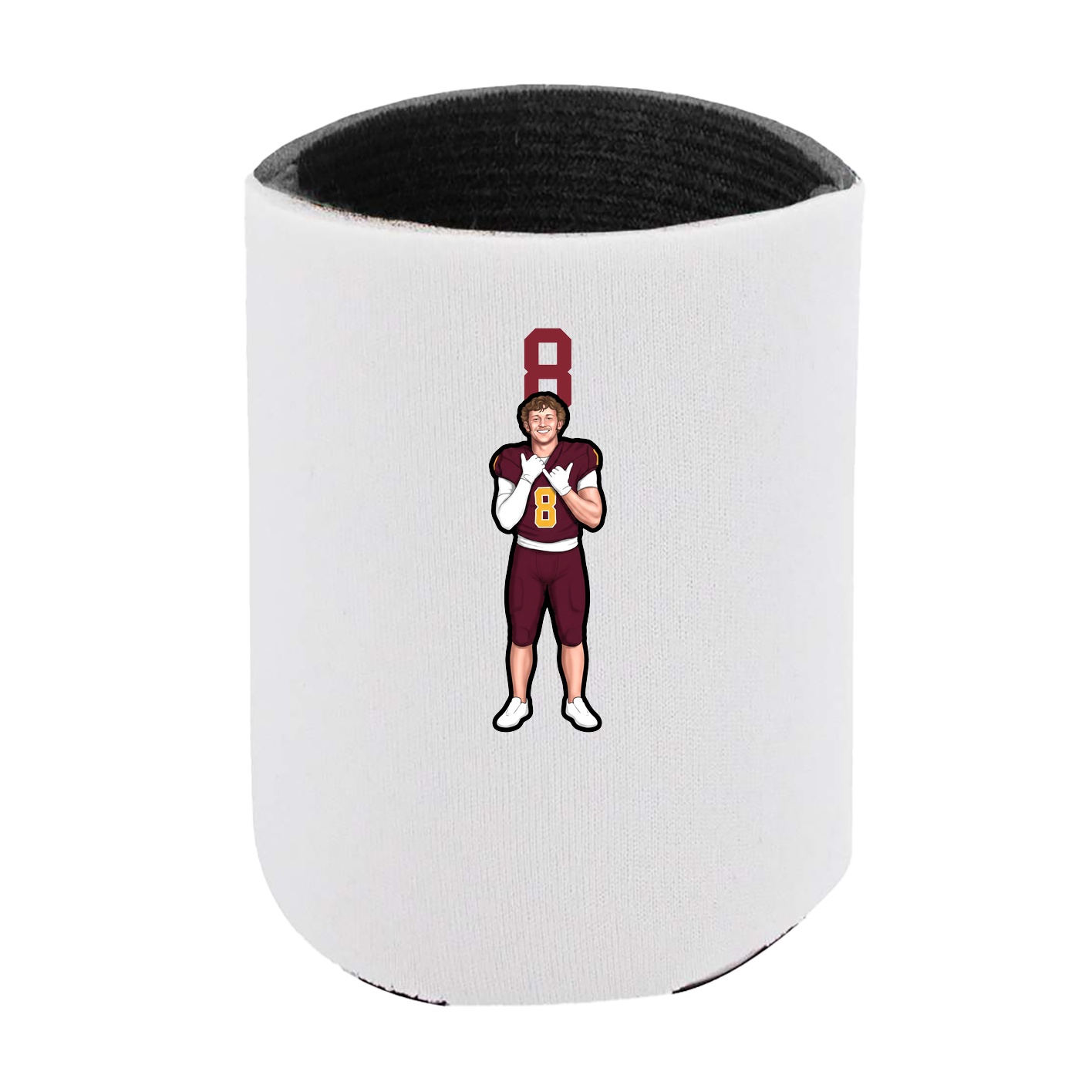 Can Holder — Number Top in White