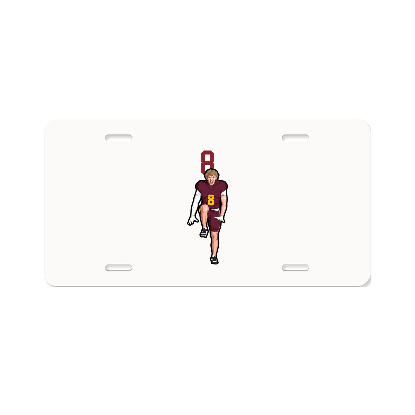 License Plate — Number Top in Classic