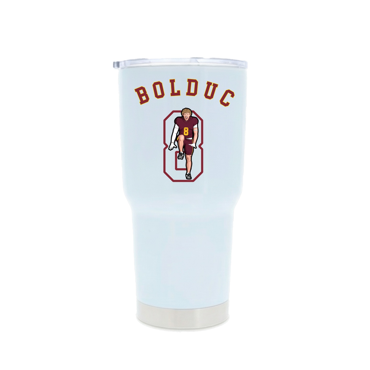30oz Stainless Steel Tumbler — Shirsey Arch in White