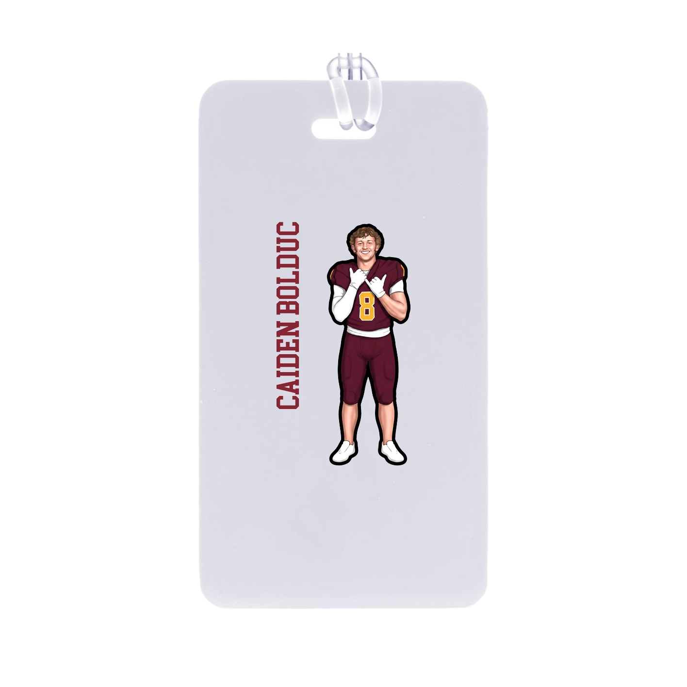 Bag Tag — Name Vertical in Classic
