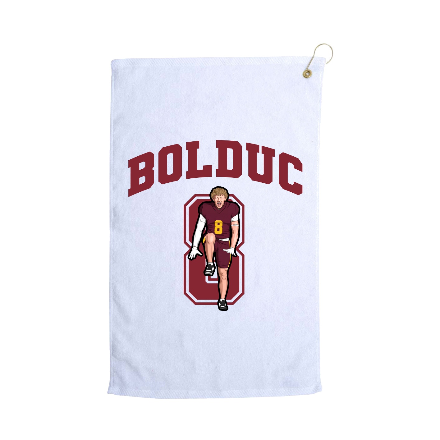 Golf Towel — Number in White