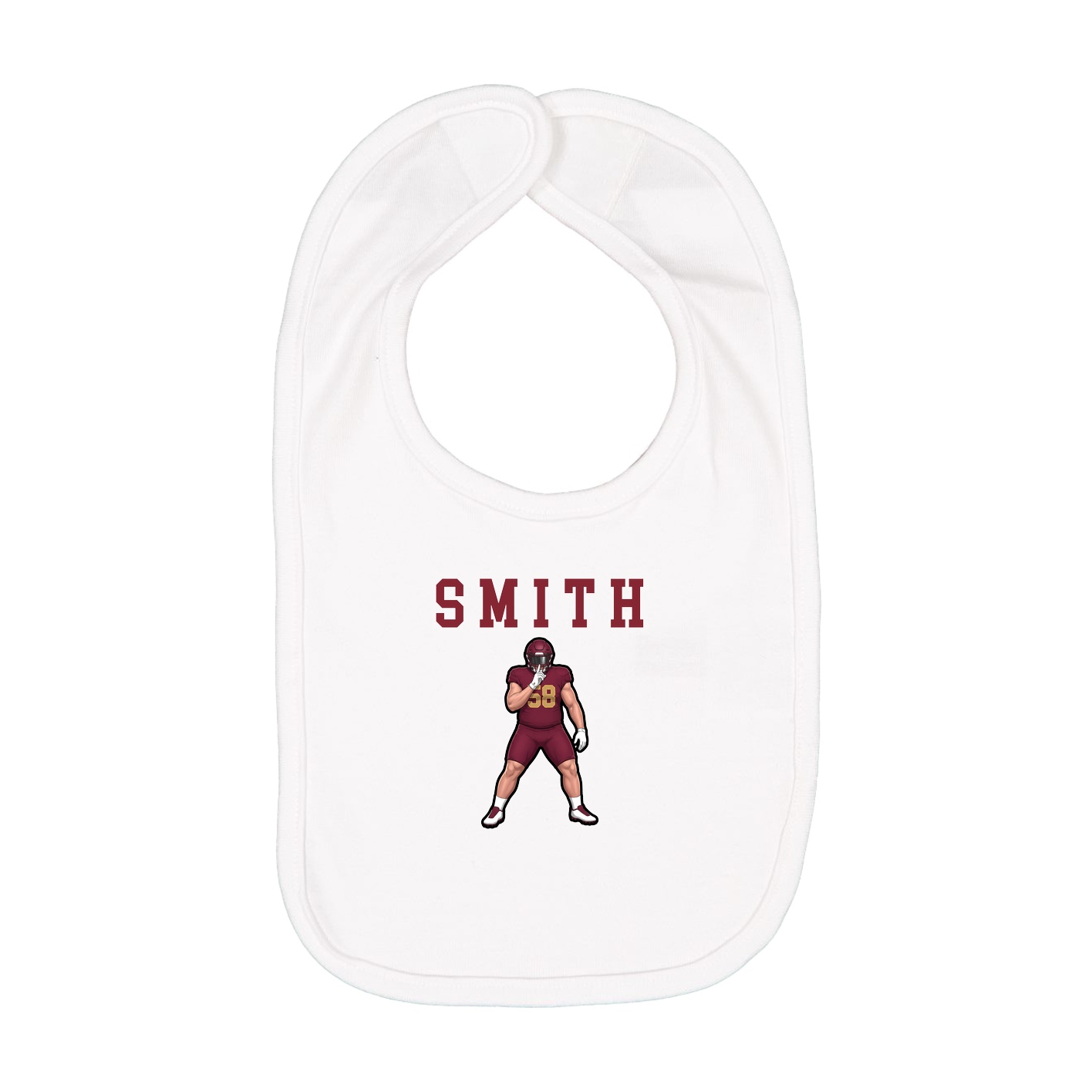 Infant Bib — Shirsey in White