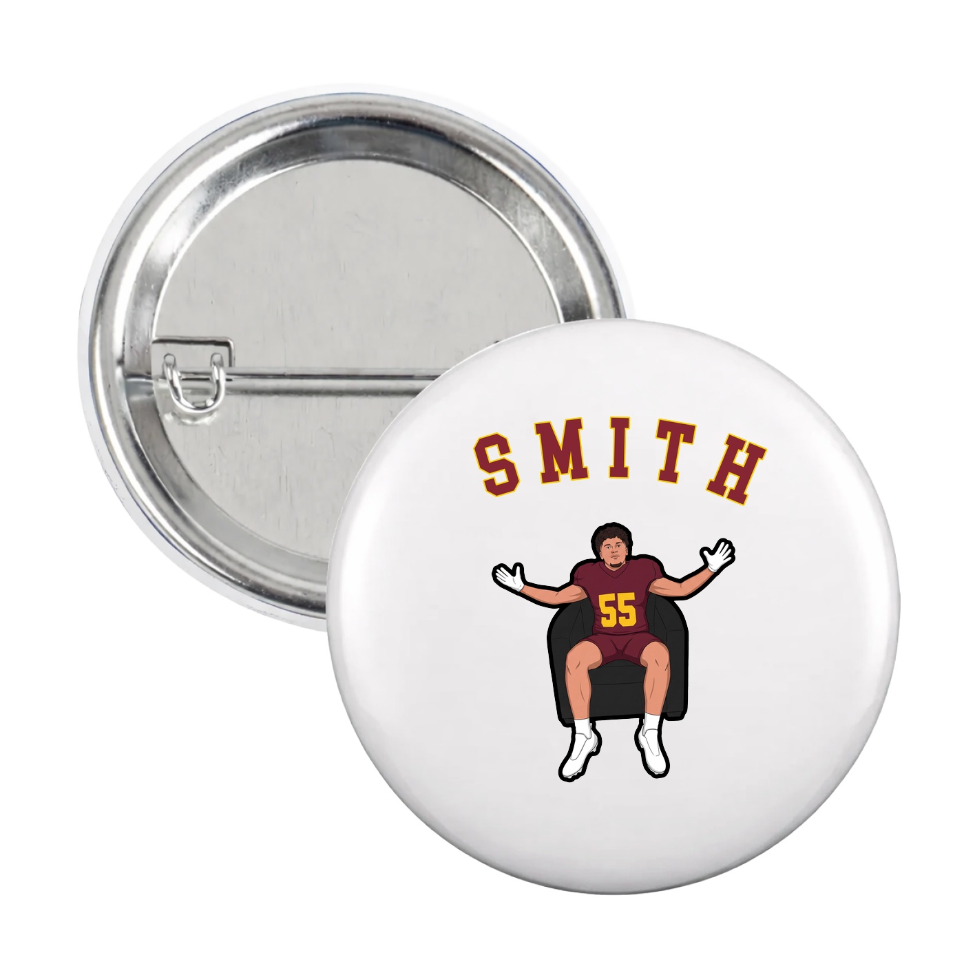 Game Day Button — Shirsey Arch in White