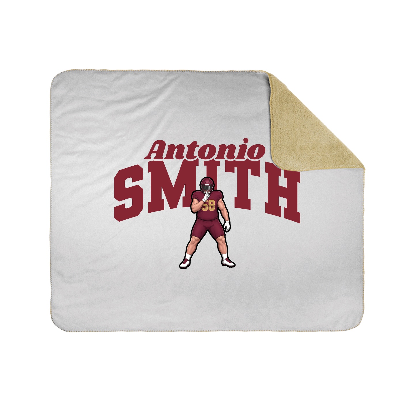 Throw Blanket — Signature Arch in White