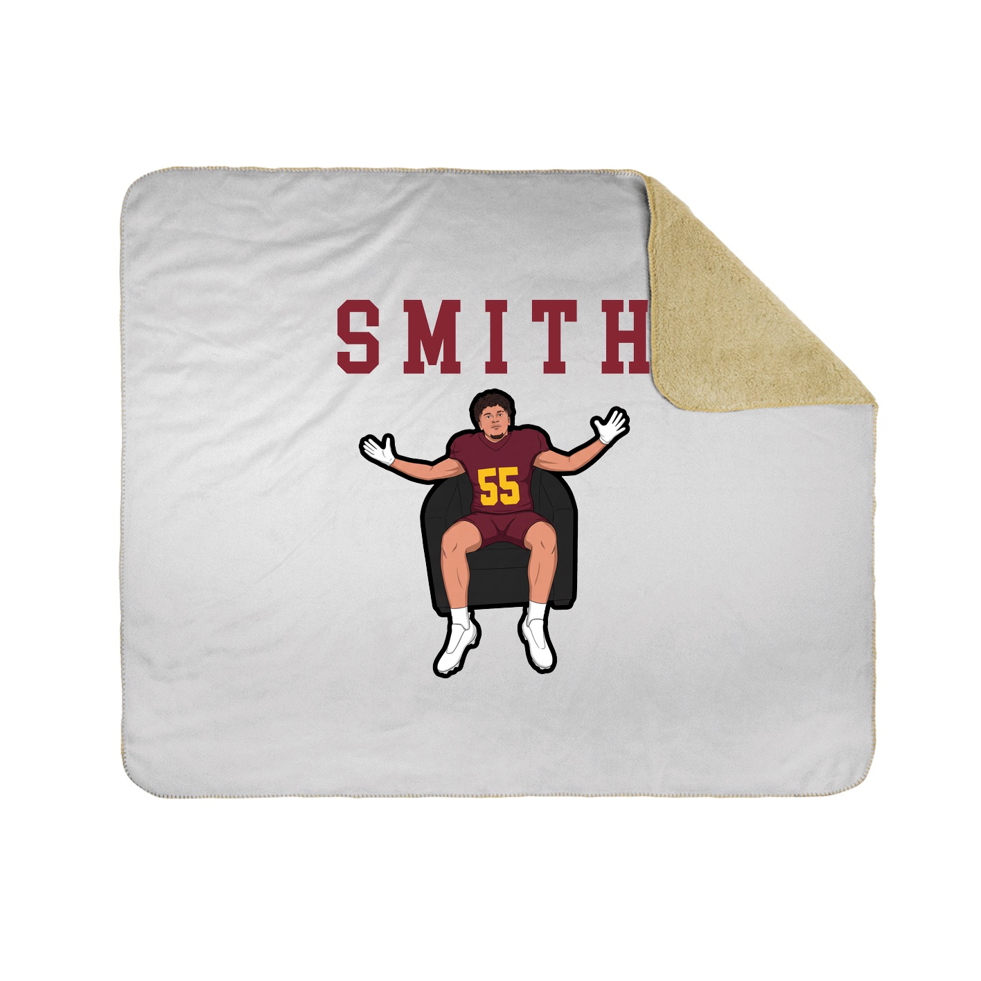 Throw Blanket — Shirsey in White