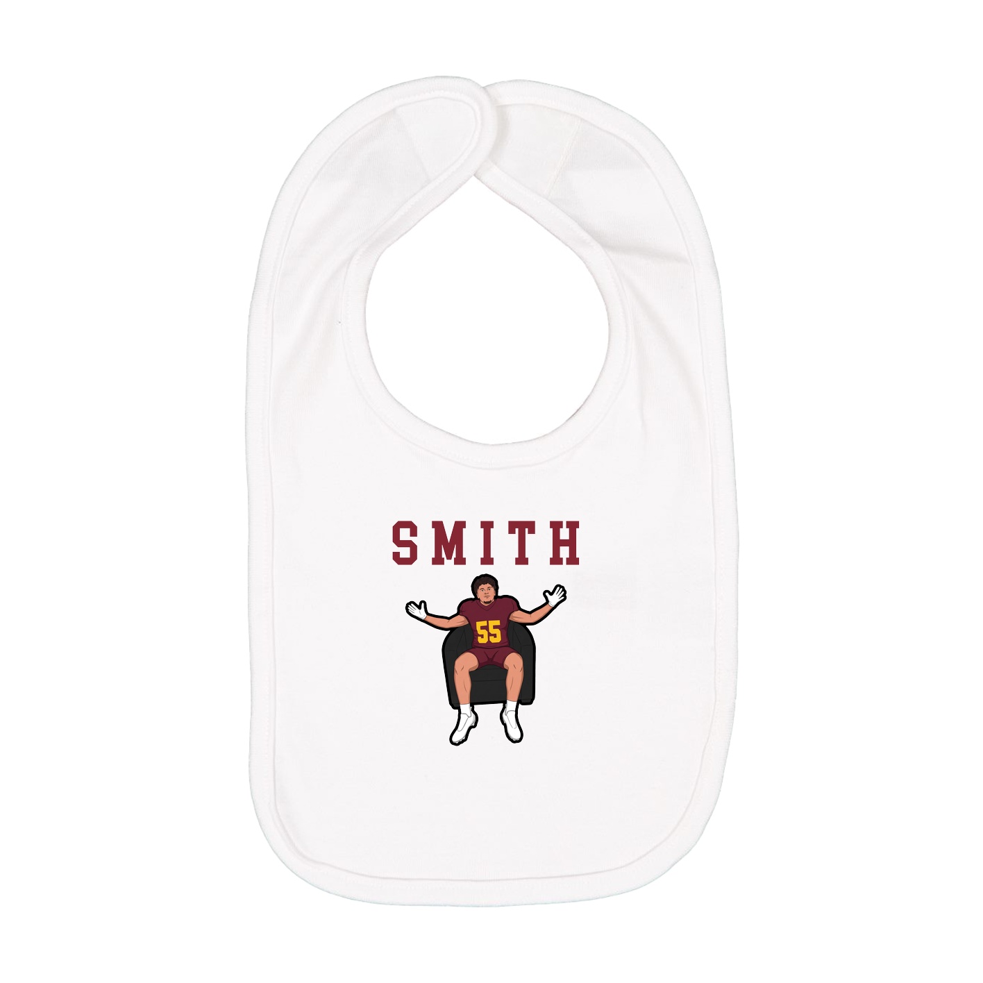 Infant Bib — Shirsey in White