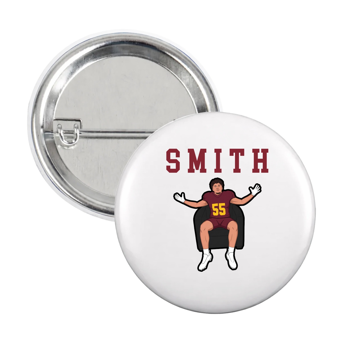 Game Day Button — Shirsey in White