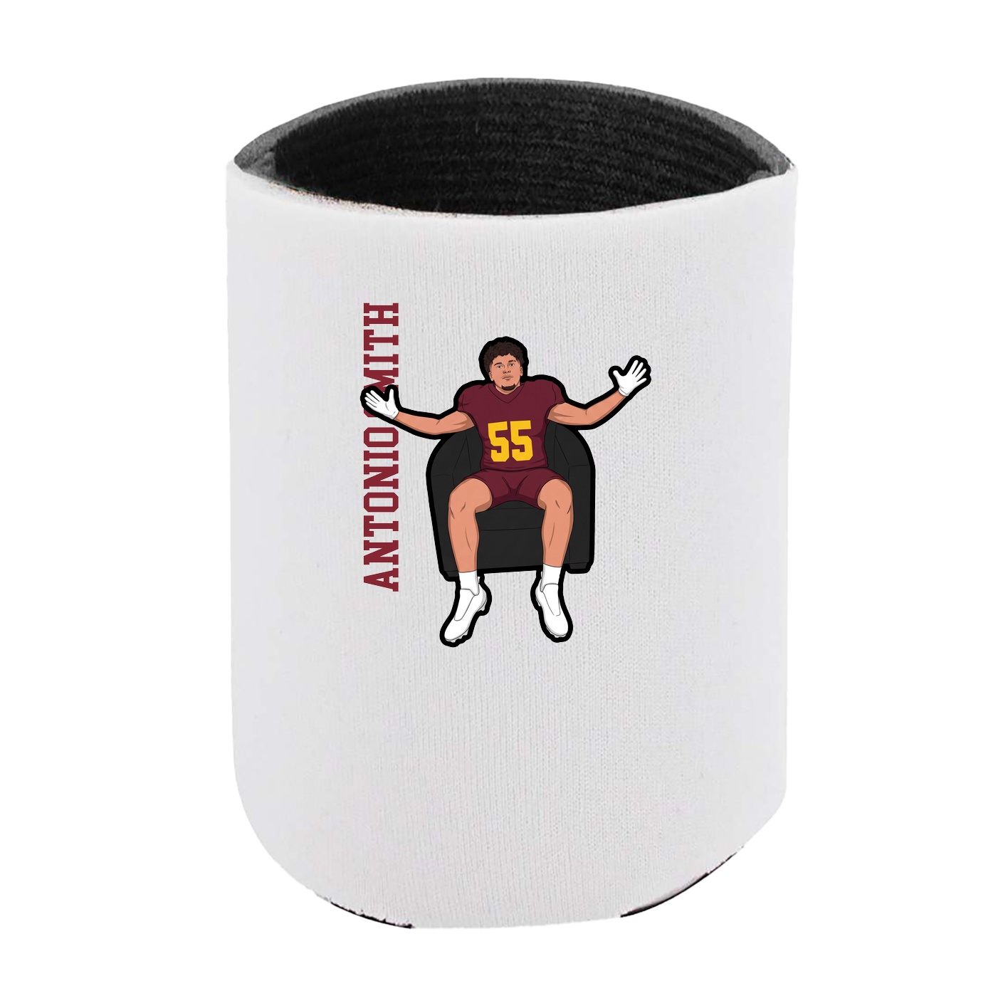 Can Holder — Name Vertical in White