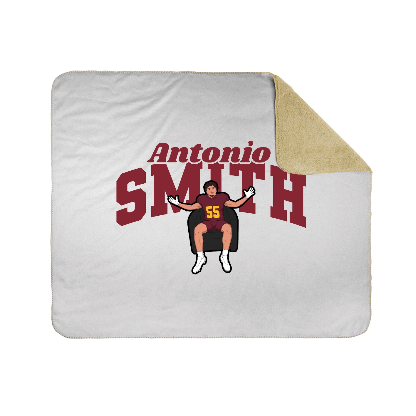 Throw Blanket — Signature Arch in White