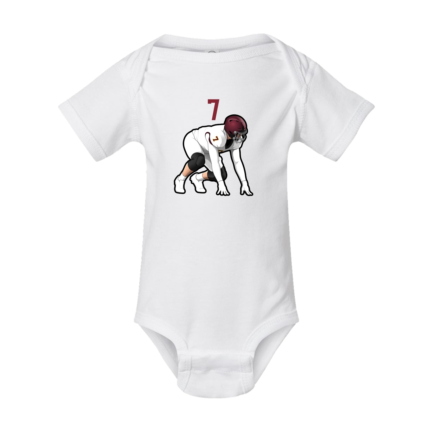 Baby Onesie — Number Top in White