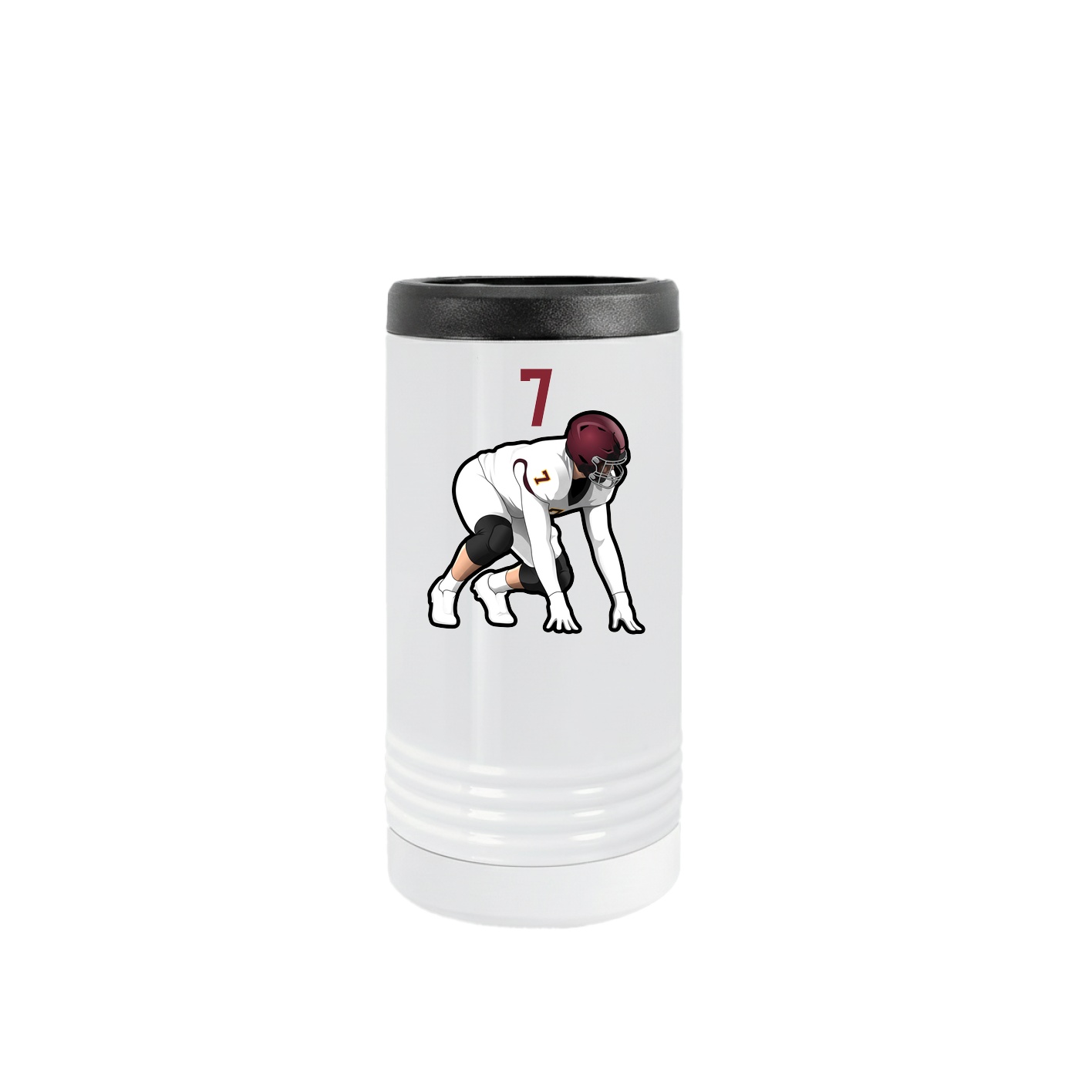 Slim Beverage Holder — Number Top in White